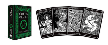 Coven Oracle card set with green box on a white background