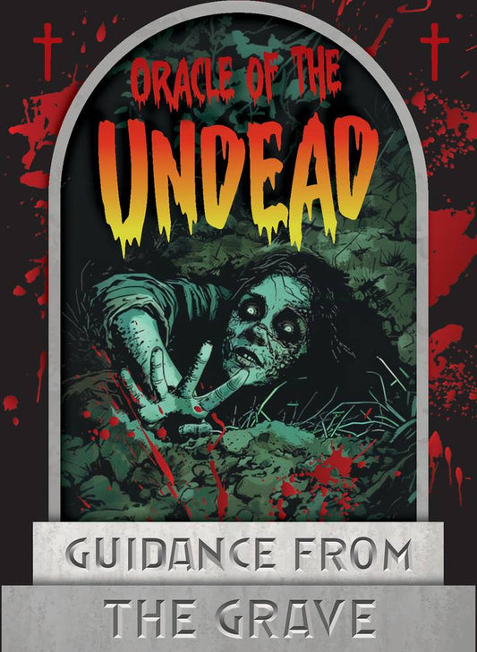 Cover of 'Oracle of the Undead' with a zombie hand and text on a dark background