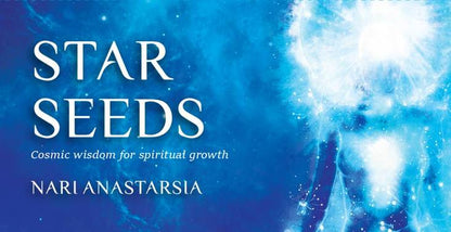 Book cover of 'Star Seeds' with a blue background and person holding light