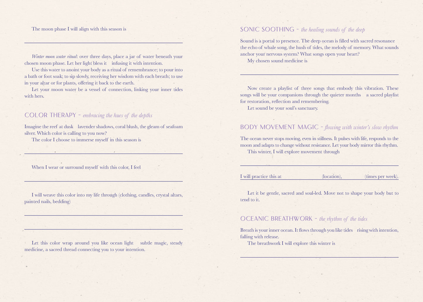 Text document with various practices and their descriptions on a white background