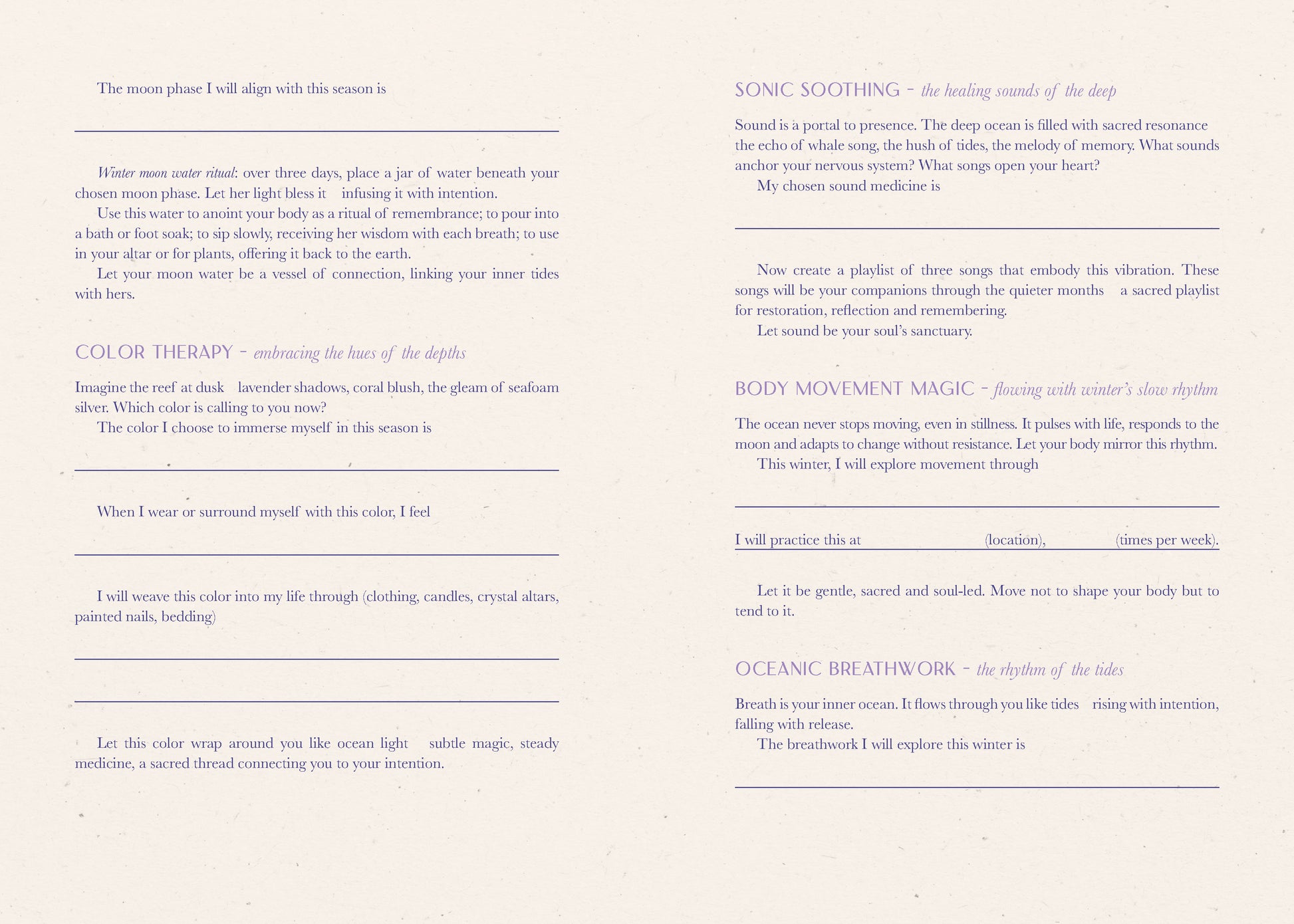 Text document with various practices and their descriptions on a white background