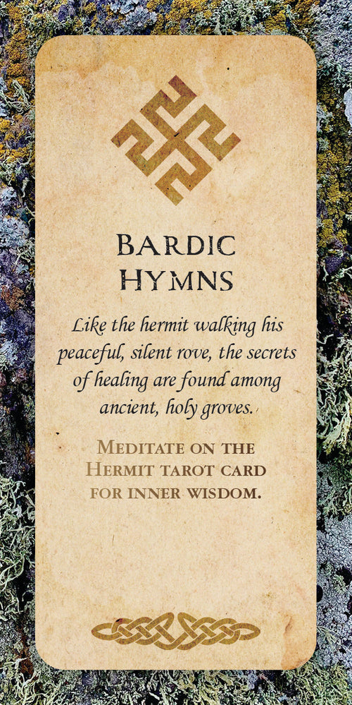 Card with text and design on a textured background