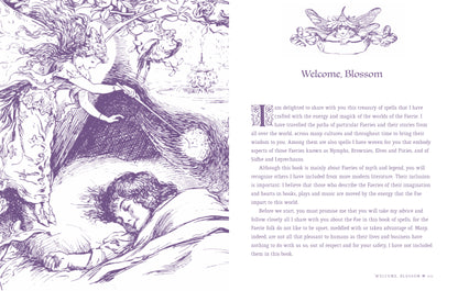 Illustration of a woman sleeping with fairies and text on a white background