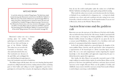 Book page with text and a black and white illustration of a tree on a white background