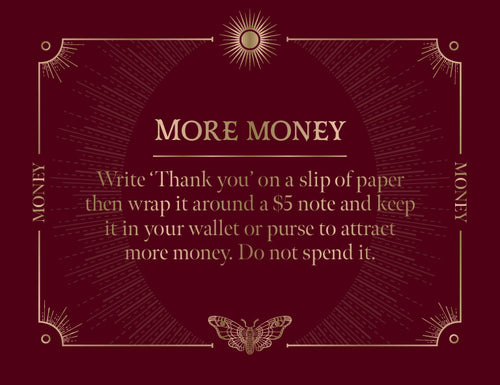 Decorative text on a dark background with gold accents and motivational message.