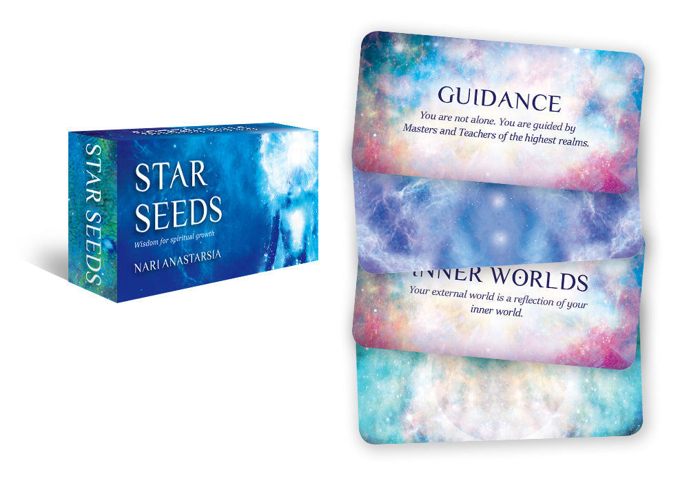 Star Seeds product packaging with colorful design and text on a white background