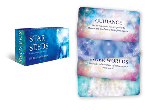 Star Seeds product packaging with colorful design and text on a white background