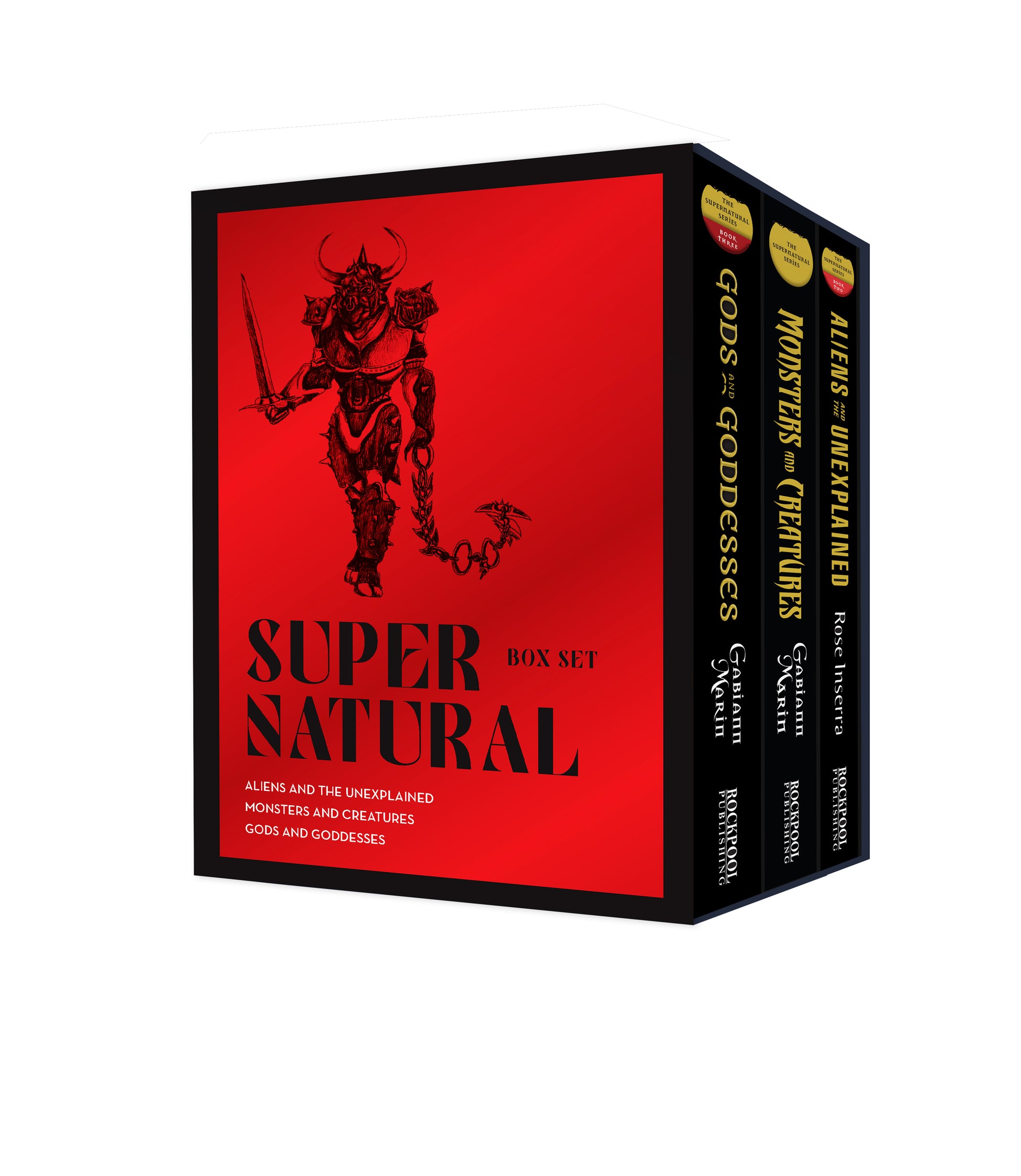 Super Natural box set with red and black design on a white background