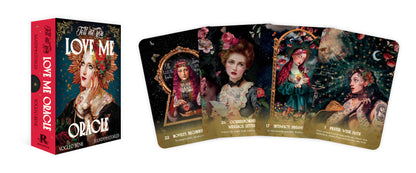 Tell me you Love Me Oracle card deck with colorful illustrations and a red box.