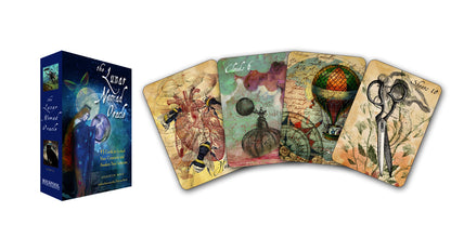 Lunar Tarot Cards with a deck box on a white background