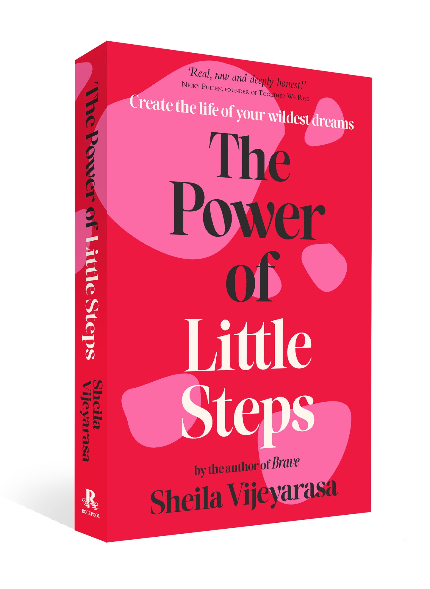 Book cover of 'The Power of Little Steps' by Sheila Vijayarasa on a white background