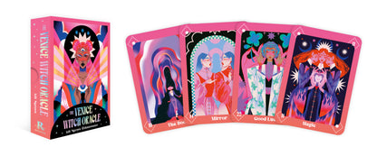 Venice Witch Oracle card set with colorful packaging and cards on a white background