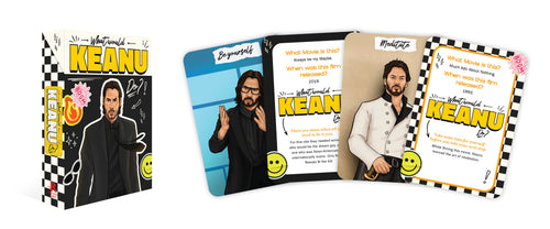 Set of promotional cards featuring a person with text and graphics on a white background