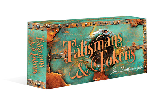 box titled 'Talismans & Tokens' with rustic design elements.