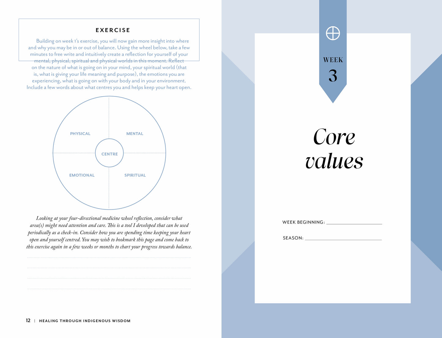 Page from a book or journal with text and a diagram on a blue background
