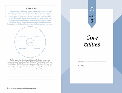 Page from a book or journal with text and a diagram on a blue background