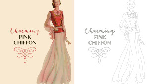 Marie Claire 1930s Evening Styles Coloring Book