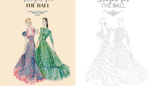 Marie Claire 1930s Evening Styles Coloring Book