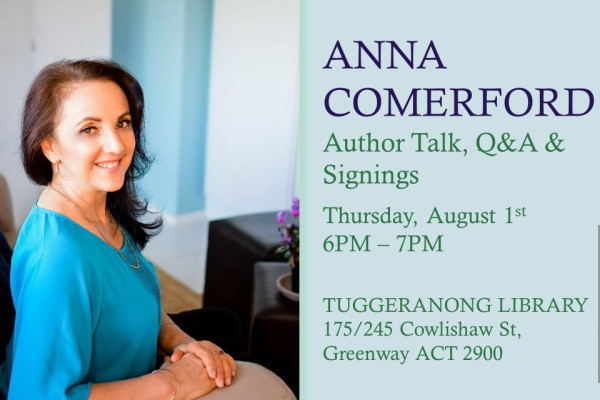 Anna Comerford - Library Event - Author Talk, Q&A and Signings